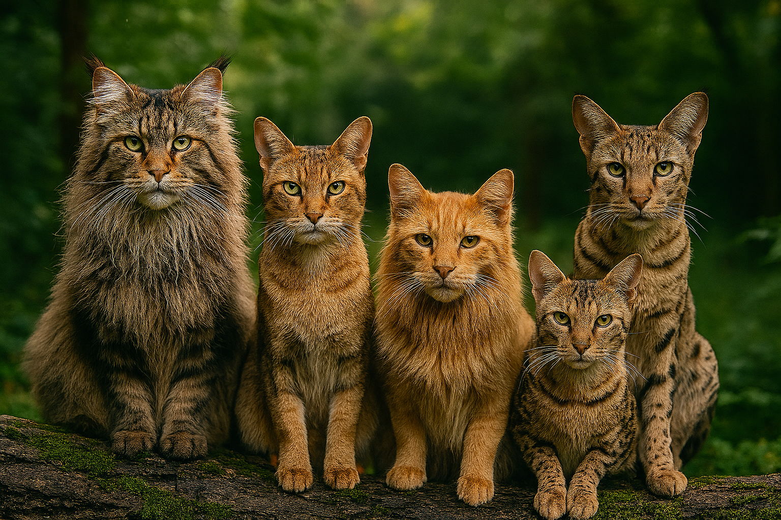 Gatos que parecen salvajes pero son mascotas perfectas.
