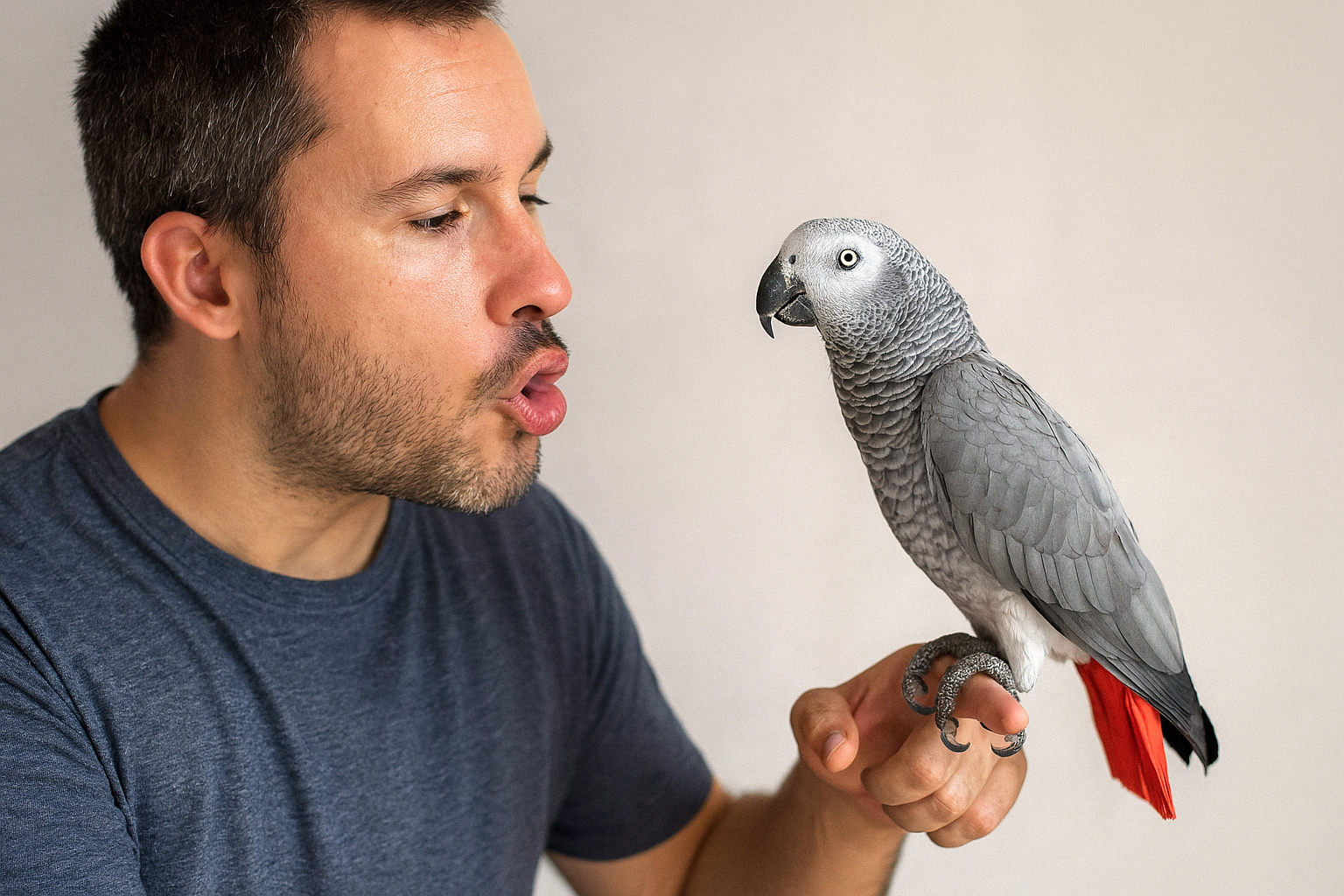 Cómo enseñar a tu loro a hablar — paso a paso